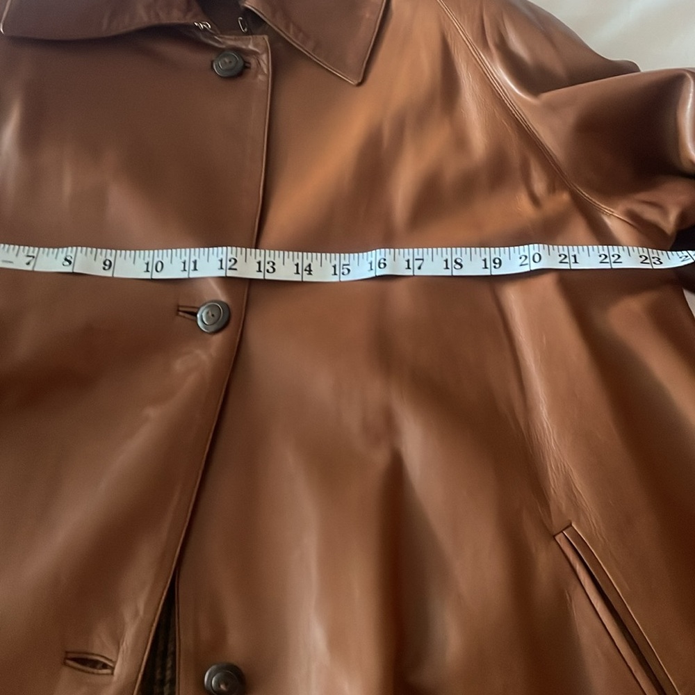 Italian buttery soft custom made coat size 44- approx 10-12 - Picture 13 of 15